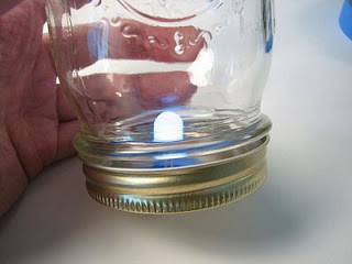 lampara hecha a mano con led
