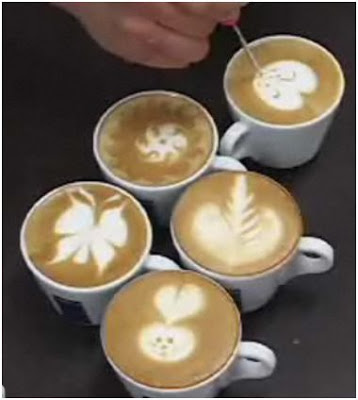 dibujos sobre café con leche