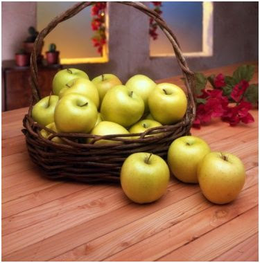 manzanas verdes para decorar