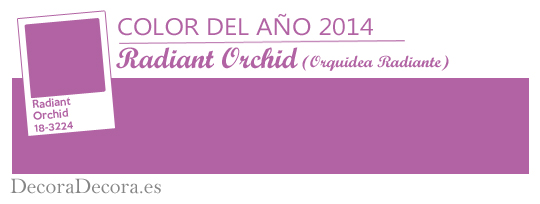 Radiant Orchid, color del año 2014