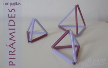 Pirámides de pajitas.