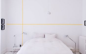 Idea para decorar una pared con washi tape.