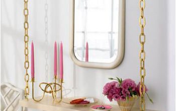 Un tocador colgante.