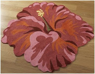 alfombra con forma de flor
