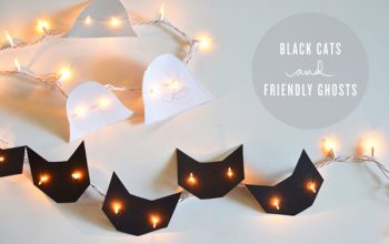 Guirnaldas para Halloween, terroríficamente fáciles de hacer.