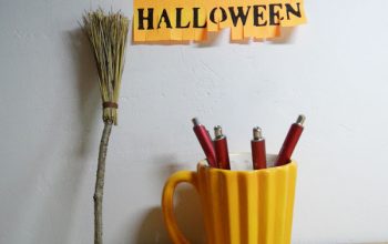 Idea para decorar la oficina en Halloween.