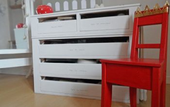 Idea para decorar una cajonera.