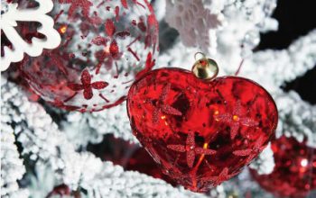 Rojo tradicional y blanco tendencia para decorar Navidad.