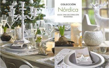 Cinco mesas de Navidad.