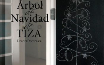Mi Árbol de Navidad de tiza.