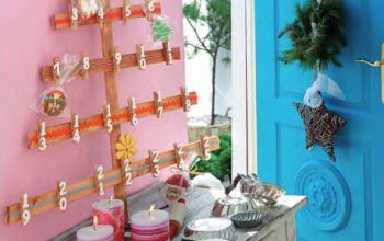 Un Árbol de Navidad con pinzas.