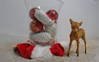 Mi centro de mesa para esta Navidad.