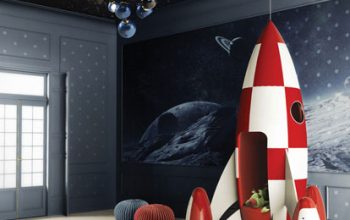 Desde el cuarto infantil… ¡¡A la luna en cohete!!