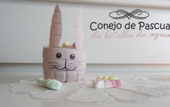 Un conejo de Pascua para golosinas.