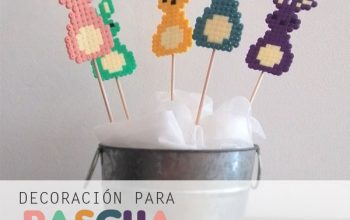 Idea para decorar en Pascua con Hama Beads.