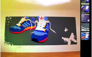 Decorar paredes con spray