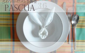 Idea para las servilletas en Pascua.