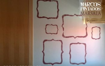 Pintar marcos marsala.