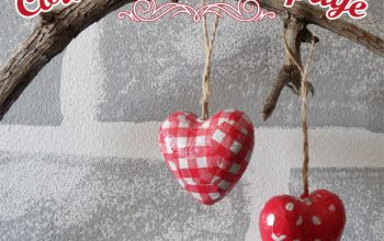 Corazones découpage.