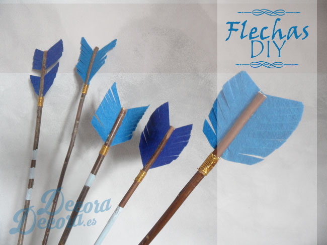 Decorativas flechas hechas a mano