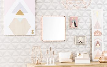 Decorar con figuras geométricas y colores pastel. Es Graphik Pastel.