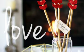 Más flechas para decorar en San Valentín.