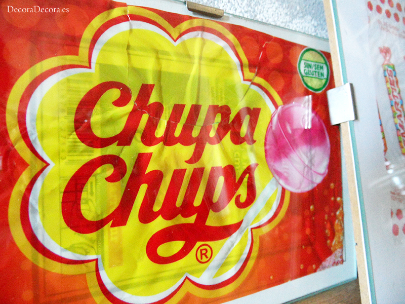 Láminas hechas con logo Chupa Chups